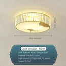 Decorbites crystal chinese gold lotus ceiling light for living room