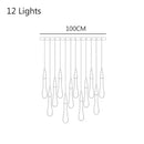 Decorbites crystal drop chandelier gold glass dining room light