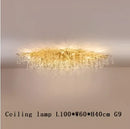 Decorbites crystal drop chandelier golden branch light for dining room