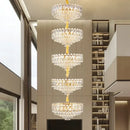 Decorbites crystal duplex chandelier gold living room lighting