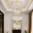 Decorbites crystal duplex chandelier gold living room lighting