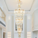 Decorbites crystal european long chandelier for living room lighting