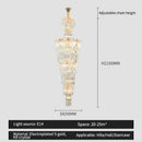 Decorbites crystal european long chandelier for living room lighting