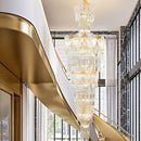 Decorbites crystal european long chandelier for living room lighting