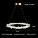 Decorbites crystal flower led chandelier dining room pendant light