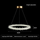 Decorbites crystal flower led chandelier dining room pendant light