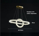 Decorbites crystal flower led chandelier dining room pendant light
