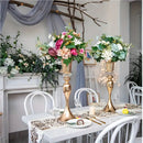 DecorBites™ Crystal Flower Stand Set, 22" Tall Metal Vases