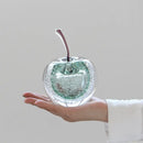 Decorbites crystal glass green & clear cherry figurine living room decor