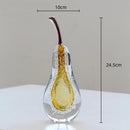 Decorbites crystal glass green & clear cherry figurine living room decor