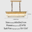 Decorbites crystal gold chandelier black & amber living room light