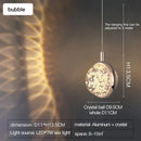 Decorbites crystal jellyfish chandelier gold bedroom pendant light