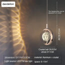 Decorbites crystal jellyfish chandelier gold bedroom pendant light