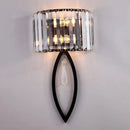 Decorbites crystal led black wall lamp with droplet for bedroom