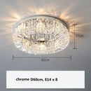 DecorBites™ Crystal LED Chandelier Ceiling Light - Gold