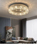 DecorBites™ Crystal LED Chandelier Ceiling Light - Gold