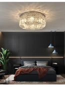 DecorBites™ Crystal LED Chandelier Ceiling Light - Gold