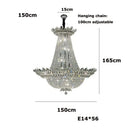 Decorbites crystal led chandelier chrome multi tier living room light