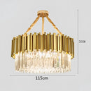 Decorbites crystal led chandelier gold brass lamp for living room