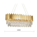 Decorbites crystal led chandelier gold brass lamp for living room