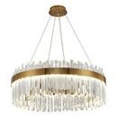 Decorbites crystal led chandelier gold dining room lighting