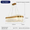 Decorbites crystal led chandelier gold dining room lighting
