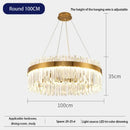 Decorbites crystal led chandelier gold dining room lighting