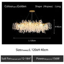 Decorbites crystal led chandelier gold floral light for dining room
