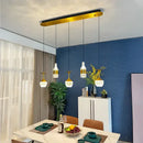 Decorbites crystal led chandelier gold pendant light dining room