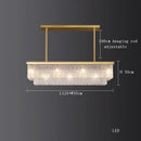 Gold Rectangular Dining Light