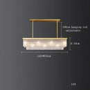 Gold Rectangular Dining Light