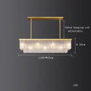 Gold Rectangular Dining Light