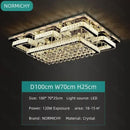 Decorbites crystal led chandelier silver chrome dining room light