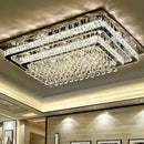 Decorbites crystal led chandelier silver chrome dining room light