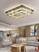 Decorbites crystal led chandelier silver chrome dining room light