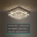 Decorbites crystal led chandelier silver chrome dining room light