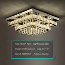 Decorbites crystal led chandelier silver chrome dining room light