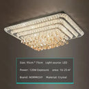 Decorbites crystal led chandelier silver chrome dining room light