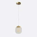 Decorbites crystal led pendant warm yellow kitchen light