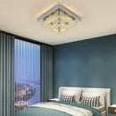 Decorbites crystal led square chandelier chrome living room lamp