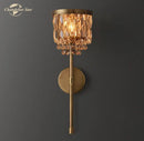 Decorbites crystal led wall sconce brass crystal dining room light
