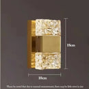 Modern textured glass led wall sconces in chrome black & gold bedroom