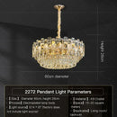 DecorBites™ Crystal Light Chandelier: Luxury European Livingroom Lamp 2024 Collection