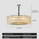 Modern rectangular chrome crystal light dining room chandelier