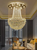 Modern luxury gold crystal light modern chandelier dining room