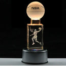 DecorBites™ Crystal Lights Basketball Table Lamp for Bed Room Decor