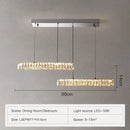 DecorBites™ Crystal Liner Ceiling Chandelier: Modern Luxury Dimmable LED Lighting Fixture