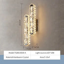 DecorBites™ Crystal Liner Ceiling Chandelier: Modern Luxury Dimmable LED Lighting Fixture
