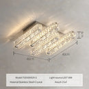 DecorBites™ Crystal Liner Ceiling Chandelier: Modern Luxury Dimmable LED Lighting Fixture