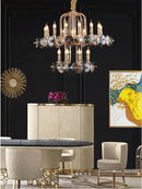 DecorBites™ Crystal Living Room Chandelier: Luxury European Designer Lighting Fixtures